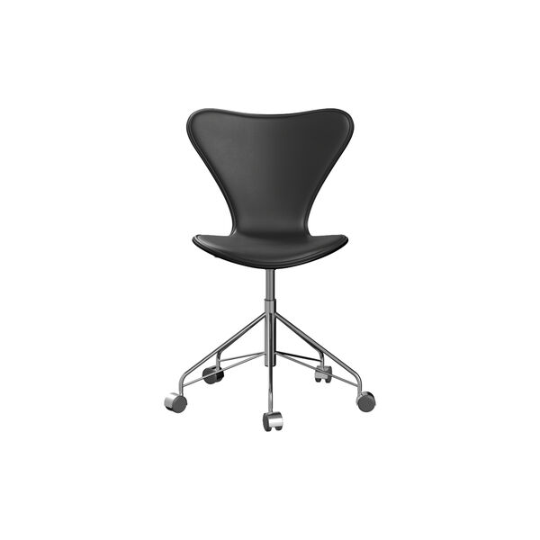 Serie 7™ 3117 forsidepolstret kontorstol, Essential black Serie 7™ 3117 forsidepolstret kontorstol, Essential black, Fritz Hansen