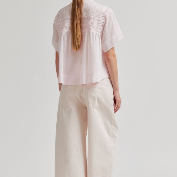 Maise SS Blouse, crystal pink, Second Female