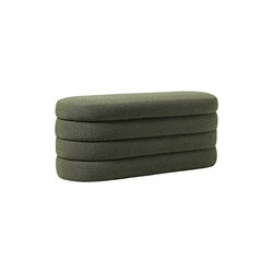 Alto bænk med opbavaring, bouclé mørkegrøn Alto bænk med opbavaring, bouclé mørkegrøn, Westwing Collection