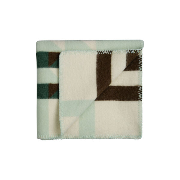 KVAM Half Size Throw, green, R&oslash;ros Tweed