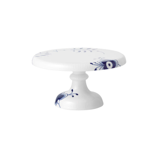 Blå Mega Riflet fad på fod 23 cm Blå Mega Riflet fad på fod 23 cm, Royal Copenhagen