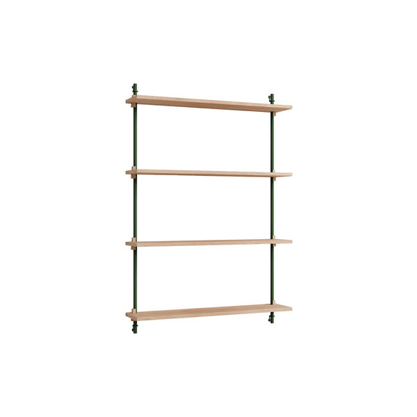 Wall Shelving Medium, oak/pine green, MOEBE