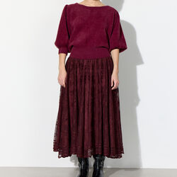 Stine Skirt, oxblood, HUNK&Oslash;N