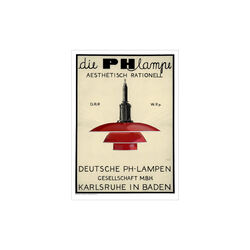PH Lampe - Red, Poster & Frame