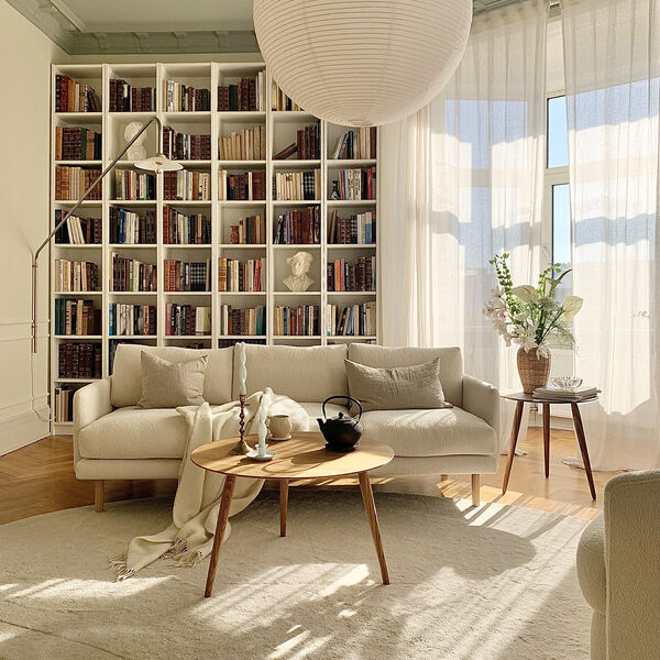 PLAYround &Oslash;60 sofabord, naturolieret eg, Bruunmunch Furniture