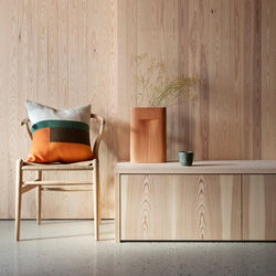 MIKKEL Cushion, orange, Røros Tweed