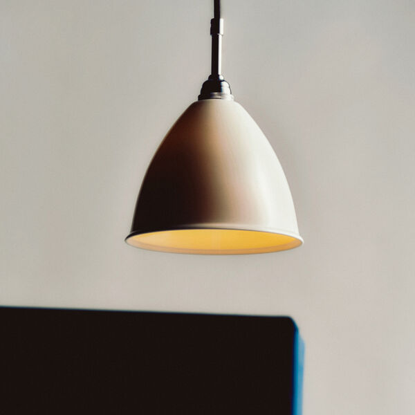 Bestlite BL9 Pendant, bone china/chrome, GUBI