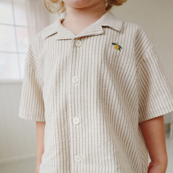 Elliot SS Shirt, tea stripe, Konges Sl&oslash;jd
