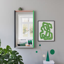 Colour Frame Mirror Medium, green/pink, Vitra 