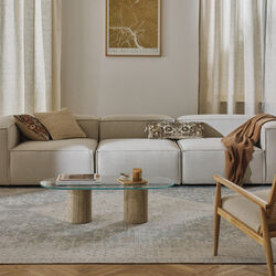 Lennon modulær 4-pers. sofa, vævet off white Lennon modulær 4-pers. sofa, vævet off white, Westwing Collection