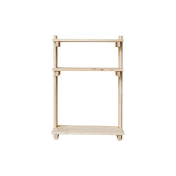 Beam Wall Office Shelf 3, pine, Form & Refine