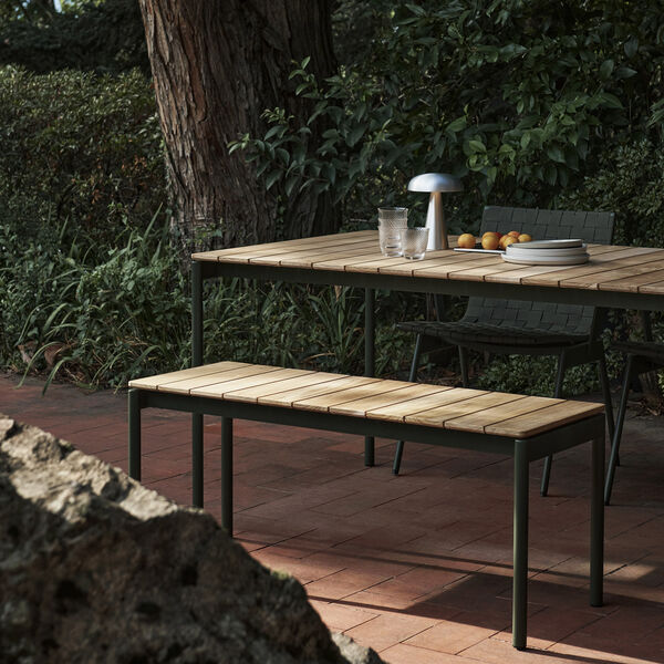 Ville AV27 Outdoor Bench, bronze green Ville AV27 Outdoor Bench, bronze green, &Tradition