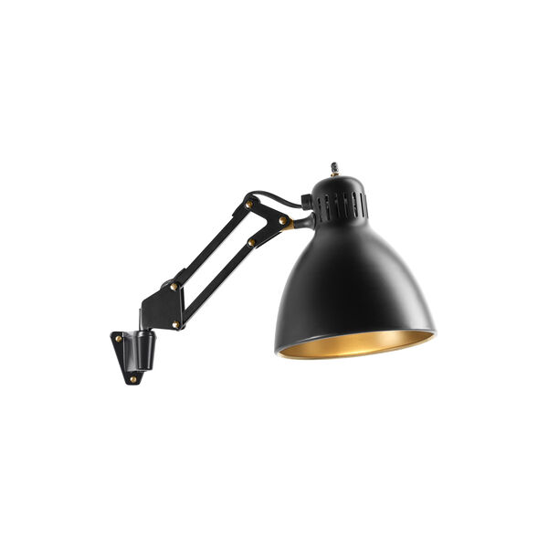 ARCHI W1 væglampe, black/gold ARCHI W1 væglampe, black/gold, Nordic Living