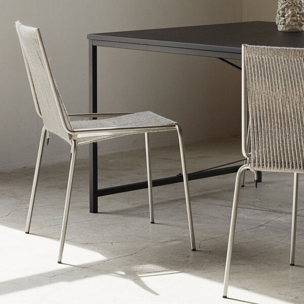 Noel Chair, steel/fair grey wool Noel Chair, steel/fair grey wool, Thorup Copenhagen