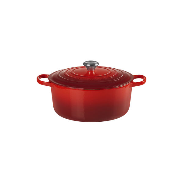 Signature rund st&oslash;bejernsgryde &Oslash; 28 cm, cerise, Le Creuset