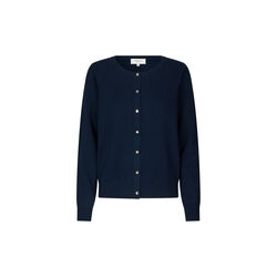 Kashmir strik cardigan, midnight navy, Rosemunde