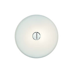 Mini Button v&aelig;glampe, glas, Flos