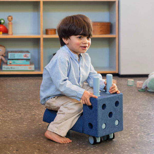 Lille gåbil, deep blue/sky blue, MODU