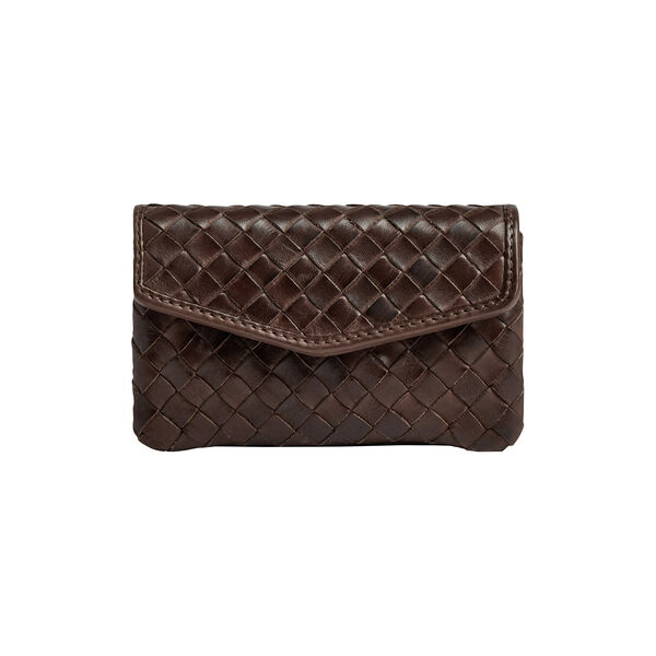 FaithMBG Coin Purse Weave, dark brown, Markberg