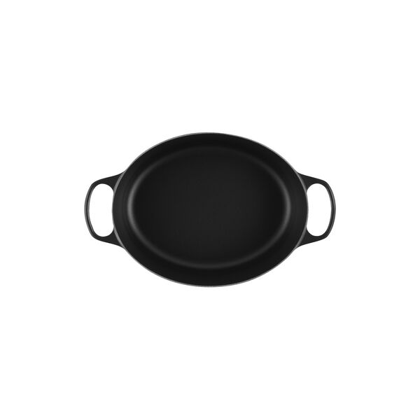 Signature st&oslash;bejern oval gryde &Oslash; 31 cm, matte black, Le Creuset