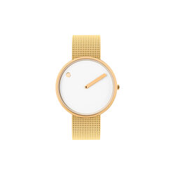 PICTO armbåndsur, white/gold/matt gold, Picto