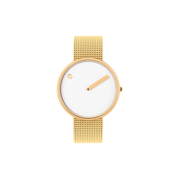 PICTO armbåndsur, white/gold/matt gold, Picto