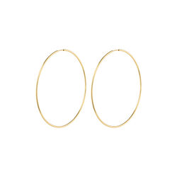 SANNE Hoops X Large, gold plated SANNE Hoops X Large, gold plated, Pilgrim