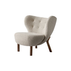Little Petra VB1 loungestol & fodskammel ATD1, Karakorum 003/olieret valn&oslash;d, &Tradition