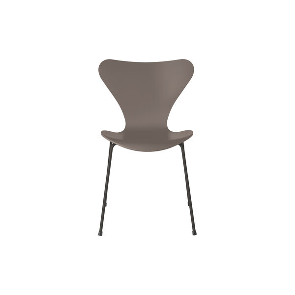 Serie 7™ 3107 fuldlakeret stol, deep clay/warm graphite, Fritz Hansen