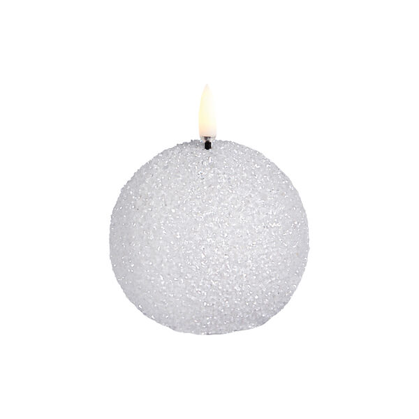 LED round candle, nordic white/glitter LED round candle, nordic white/glitter, Uyuni Lighting