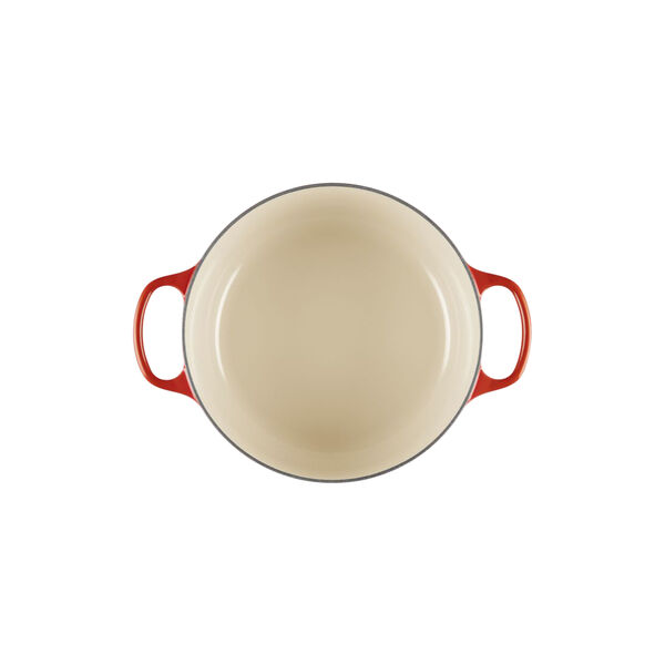 Signature st&oslash;bejern rund gryde | 26 cm | Cerise, Le Creuset