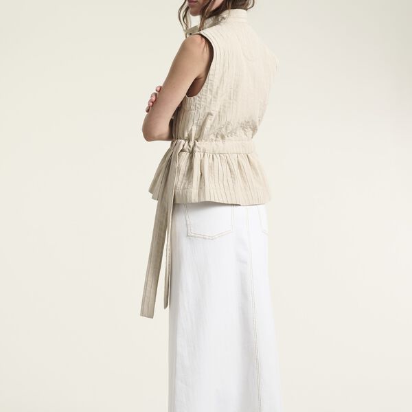 Jinzu lang nederdel, white, BITTE KAI RAND