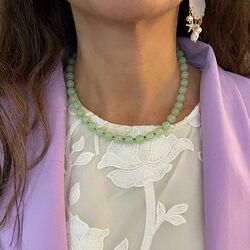 Jasmine small halsk&aelig;de, green, Nuni Copenhagen