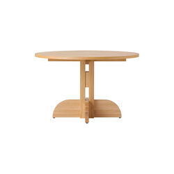 Puffin Dining Table | Round | &Oslash; 120 | Oak Veneer | Spisebord, Audo Copenhagen