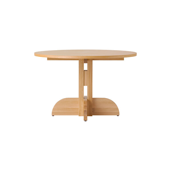 Puffin Dining Table | Round | &Oslash; 120 | Oak Veneer | Spisebord, Audo Copenhagen