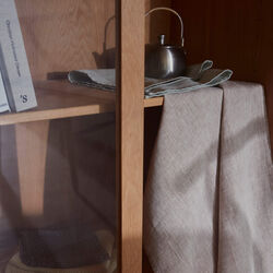 PLAIN viskestykke, ler melangé, Georg Jensen Damask