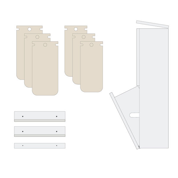 SORTED Standard Tall affaldssortering, snow white SORTED Standard Tall affaldssortering, snow white, DesignLife