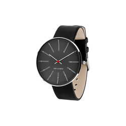 Bankers armbåndsur, grey/steel/black Bankers armbåndsur, grey/steel/black, Arne Jacobsen Watches