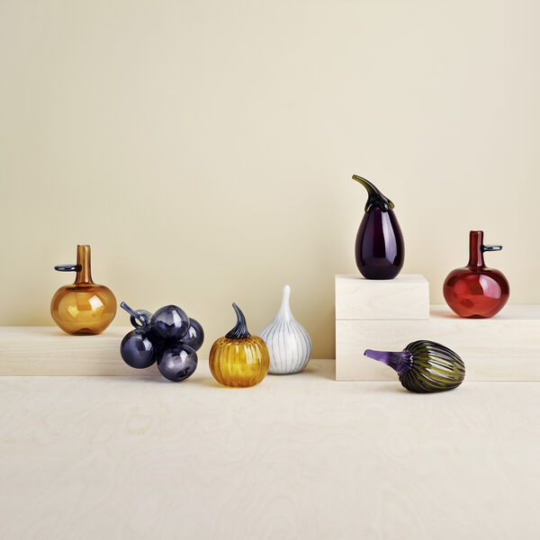 Zucchini glasfigur, moss green, Iittala