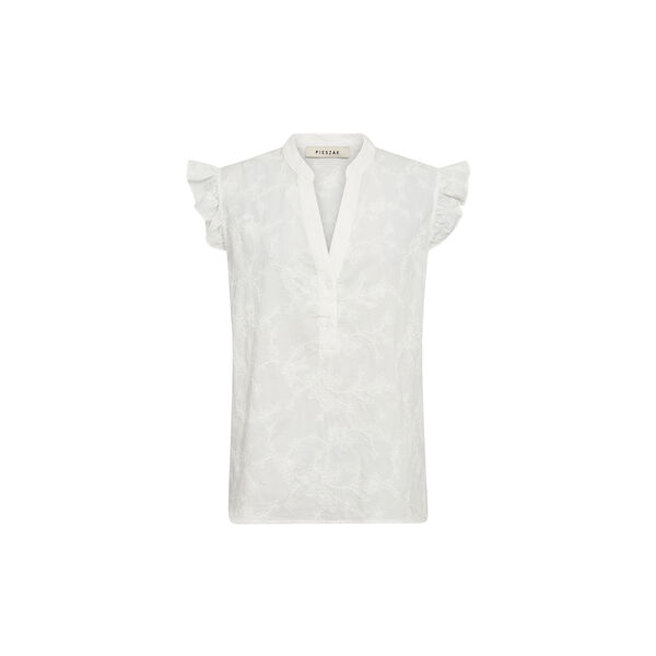 PD-Millie Sl. Shirt Emb., ecru, Pieszak