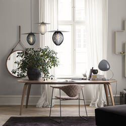 GUBI Elliptical Dining Table, matt lacquered oak, GUBI