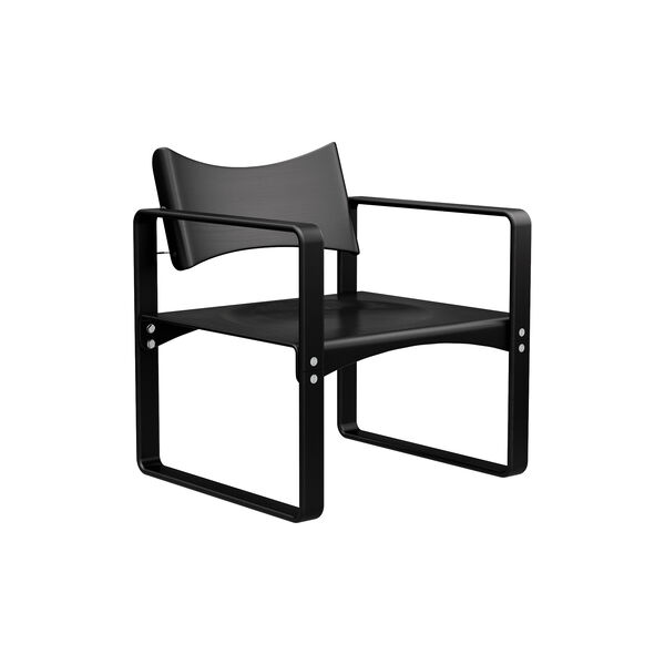 270 F loungestol, black, Verpan