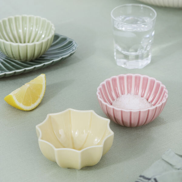 Samsurium s&aelig;t af 2 mini sk&aring;le, mimosa/blush, Dottir Nordic Design