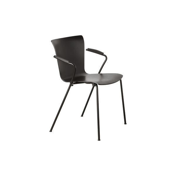 Vico Duo&trade; VM111 spisebordsstol, sortmalet ask/sort, Fritz Hansen