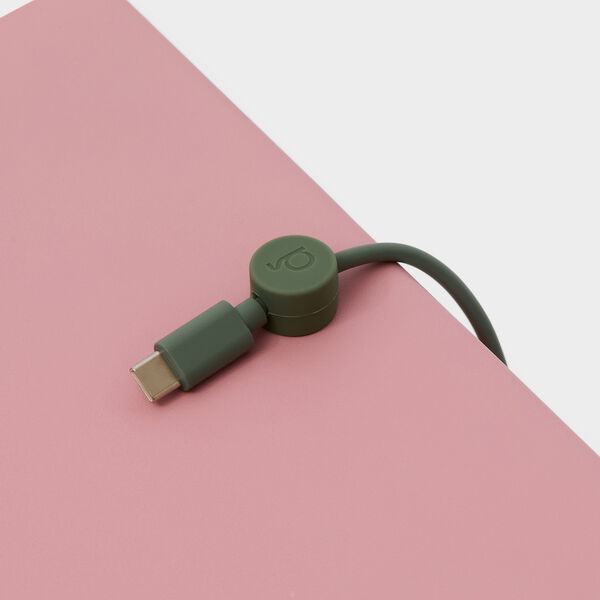 Cable Clips, mossy green, Pedestal