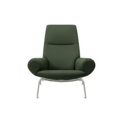 Wegner Queen Chair |  Olive| l&aelig;nestol + Ottoman, Fredericia Furniture