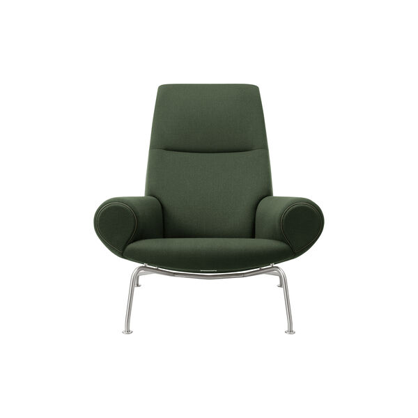 Wegner Queen Chair |  Olive| l&aelig;nestol + Ottoman, Fredericia Furniture