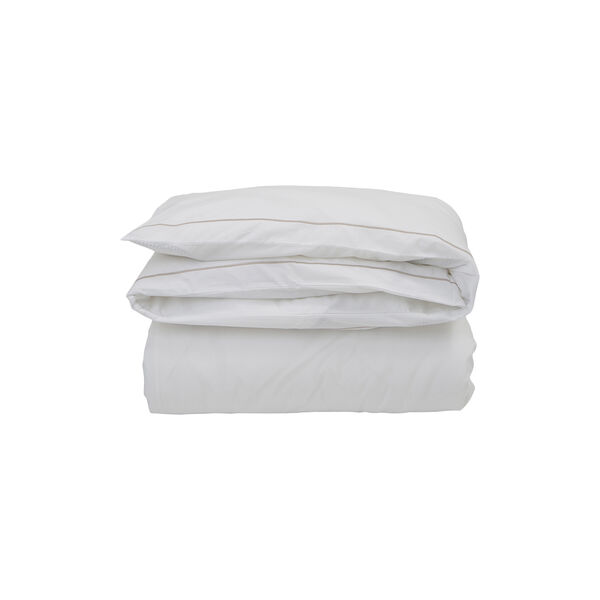 Hotel Percale dynebetræk, white/light beige, Lexington