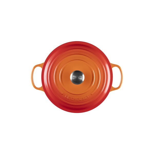 Signature rund st&oslash;bejernsgryde &Oslash; 28 cm, volcanic, Le Creuset