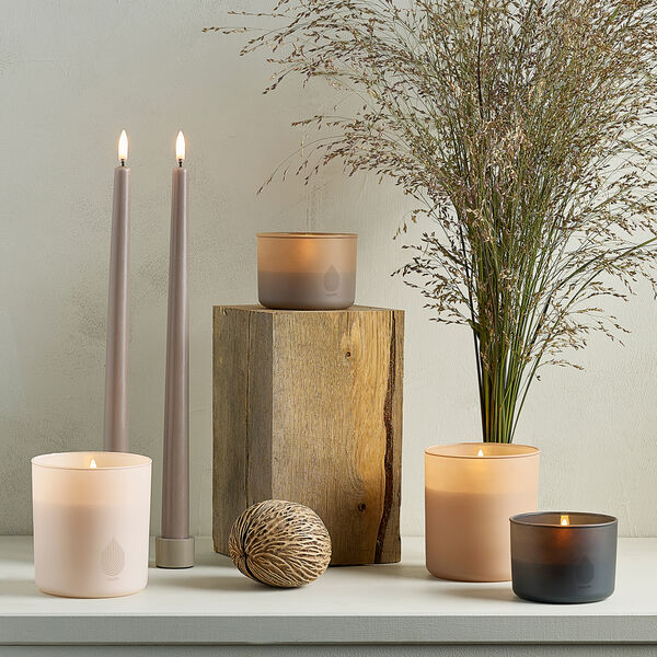 Glass Candle, grey, Uyuni Lighting